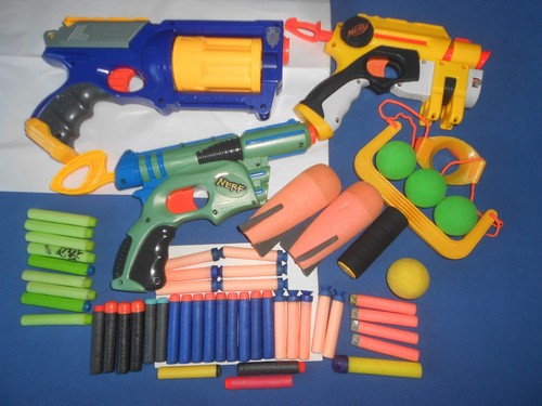 Lot nerf guns foam - nerf, guns,